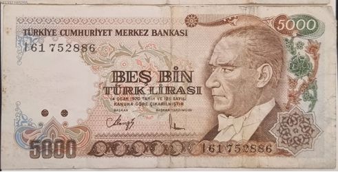 5000 TÜRK LİRASI 7.EMİSYON